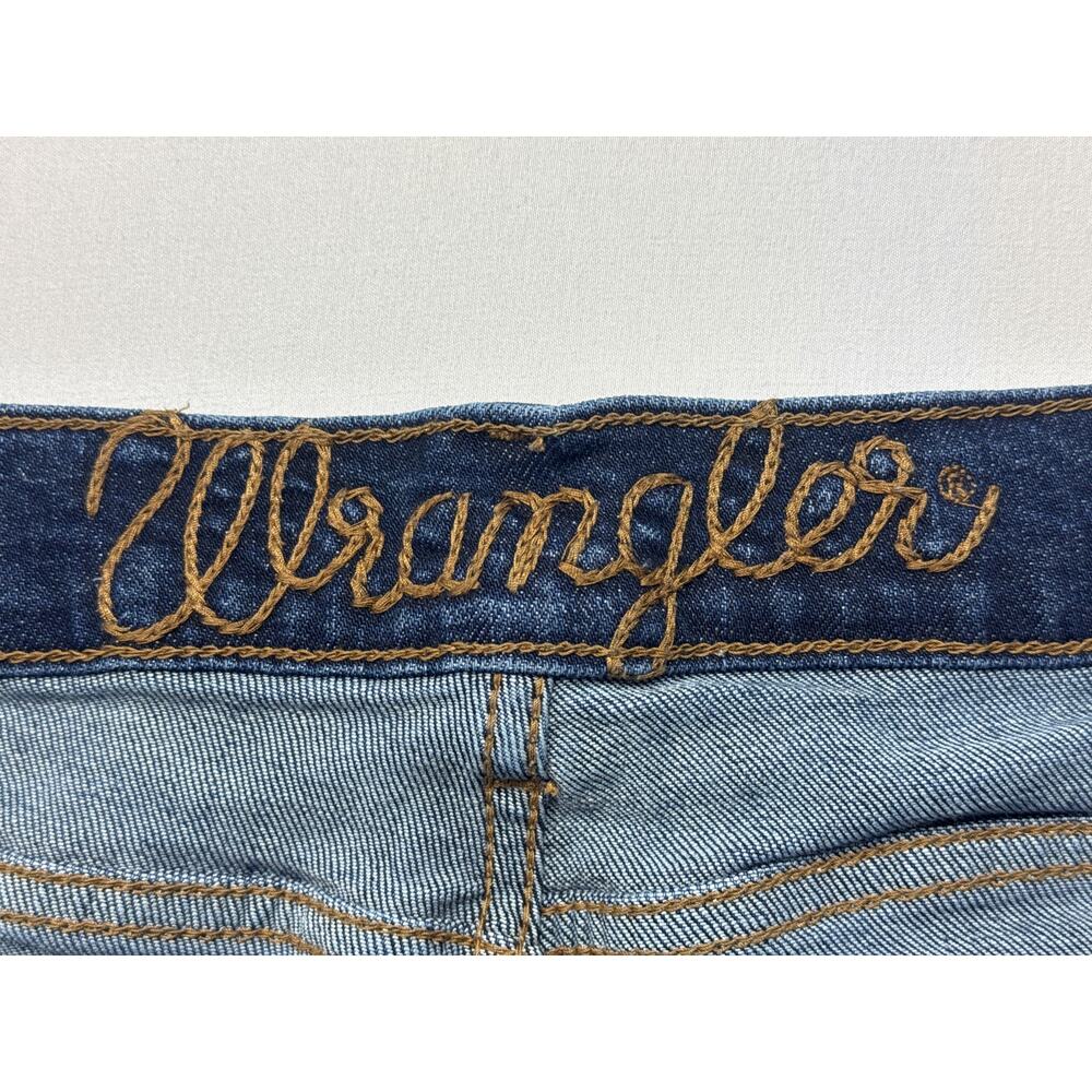 Wrangler Retro Men's Straight Leg Blue Denim Jeans - Size 36x34 (36x33) - Picture 4 of 5